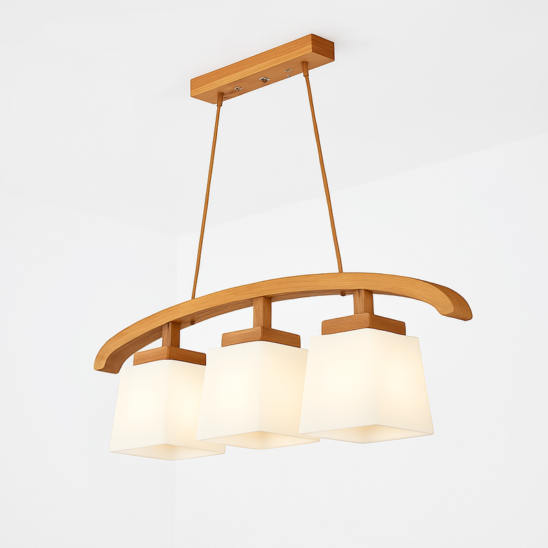 Suspension en bois nordique LED lampes suspendues modernes pour salle à manger salon cuisine Bar café lampe suspendue de Style japonais