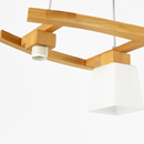 Suspension en bois nordique LED lampes suspendues modernes pour salle à manger salon cuisine Bar café lampe suspendue de Style japonais