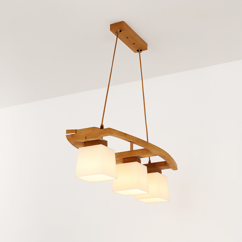 Suspension en bois nordique LED lampes suspendues modernes pour salle à manger salon cuisine Bar café lampe suspendue de Style japonais