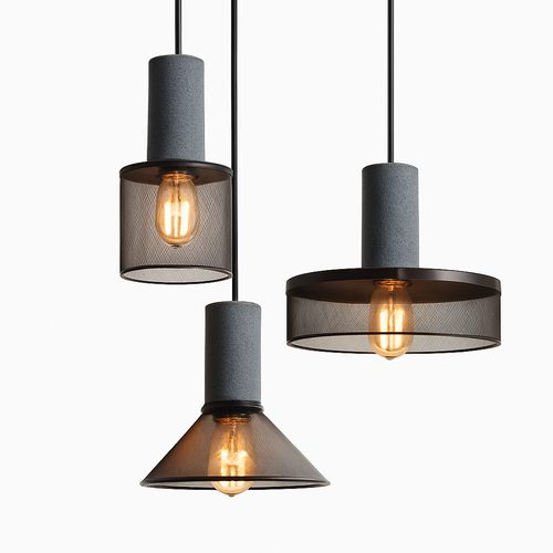 Suspension en ciment style américain vintage pour loft café bar restaurant