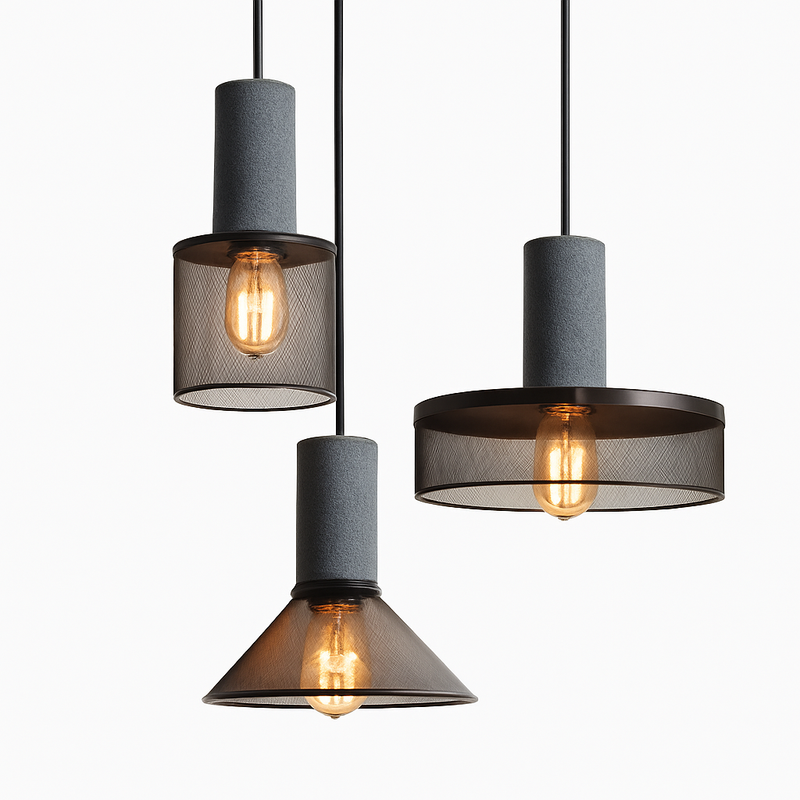 Suspension en ciment style américain vintage pour loft café bar restaurant