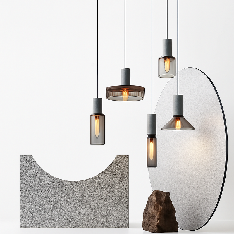 Suspension en ciment style américain vintage pour loft café bar restaurant