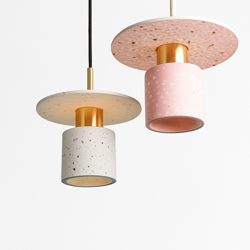 suspension en terrazzo design moderne pour espaces intérieurs élégants