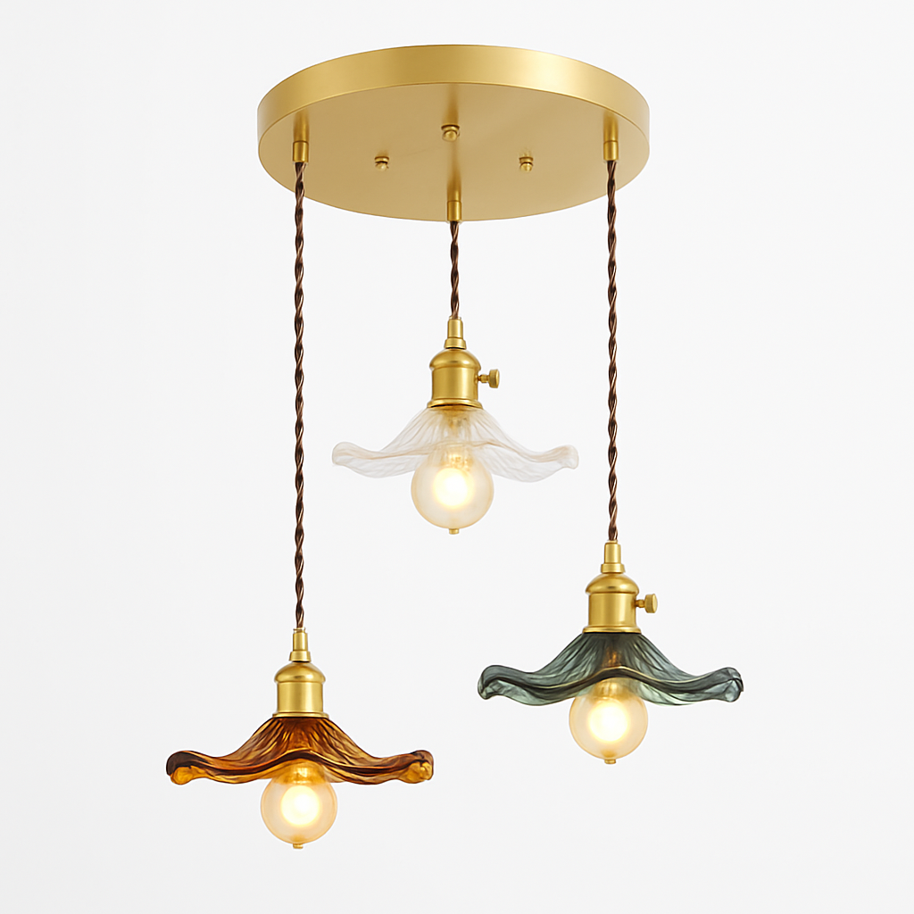suspension en verre coloré style nordique pour intérieur moderne - vue 8 sur 13