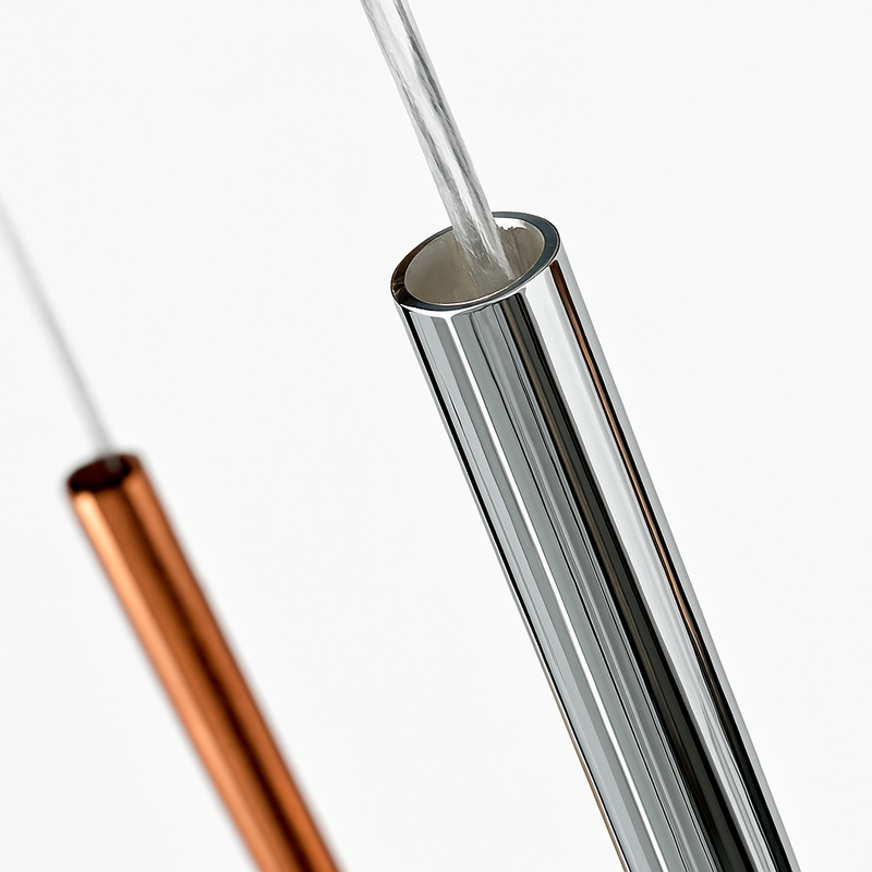 Suspension en verre LED pour cuisine île salon gris intérieur décor