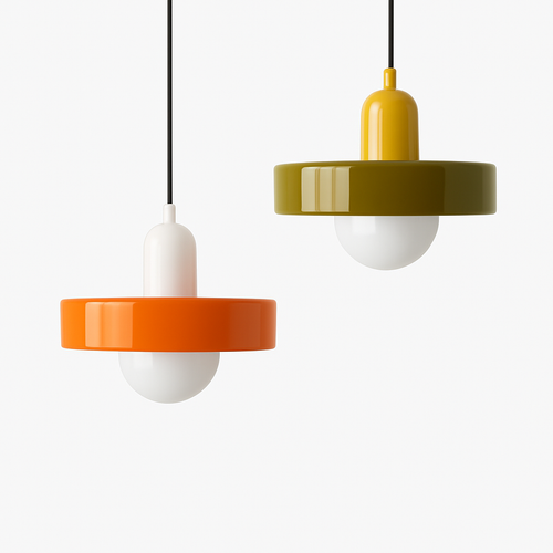 Suspension en verre nordique couleur bonbon