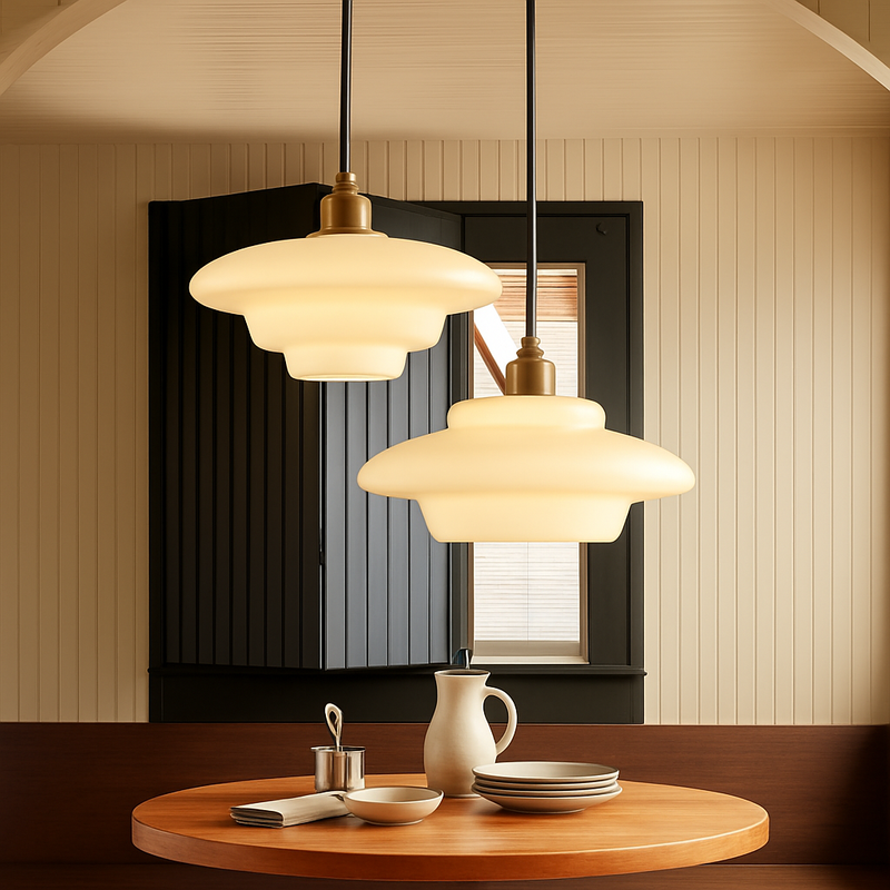 suspension en verre nordique design moderne pour intérieur élégant