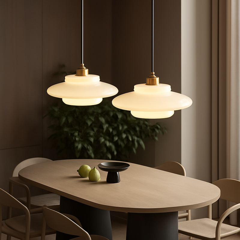 suspension en verre nordique design moderne pour intérieur élégant