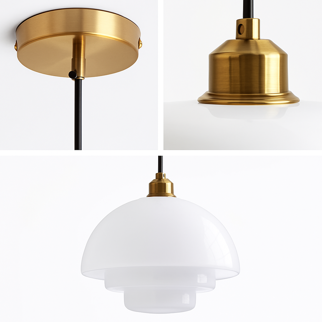suspension en verre nordique design moderne pour intérieur élégant - vue 5 sur 9