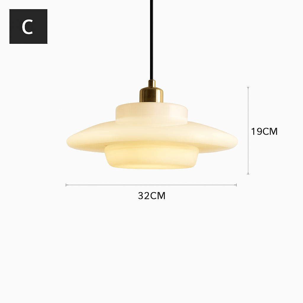 suspension en verre nordique design moderne pour intérieur élégant - vue 9 sur 9