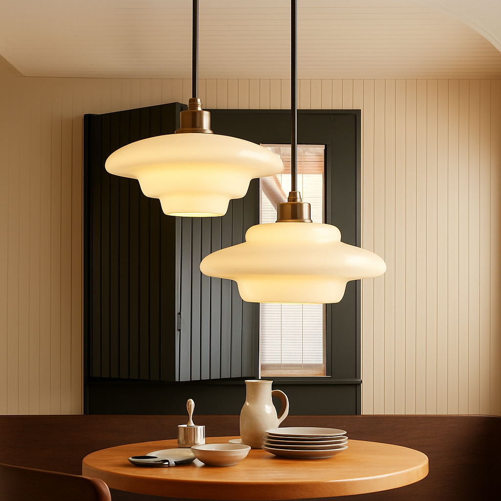 suspension en verre nordique pour décoration intérieure élégante - vue 3 sur 9