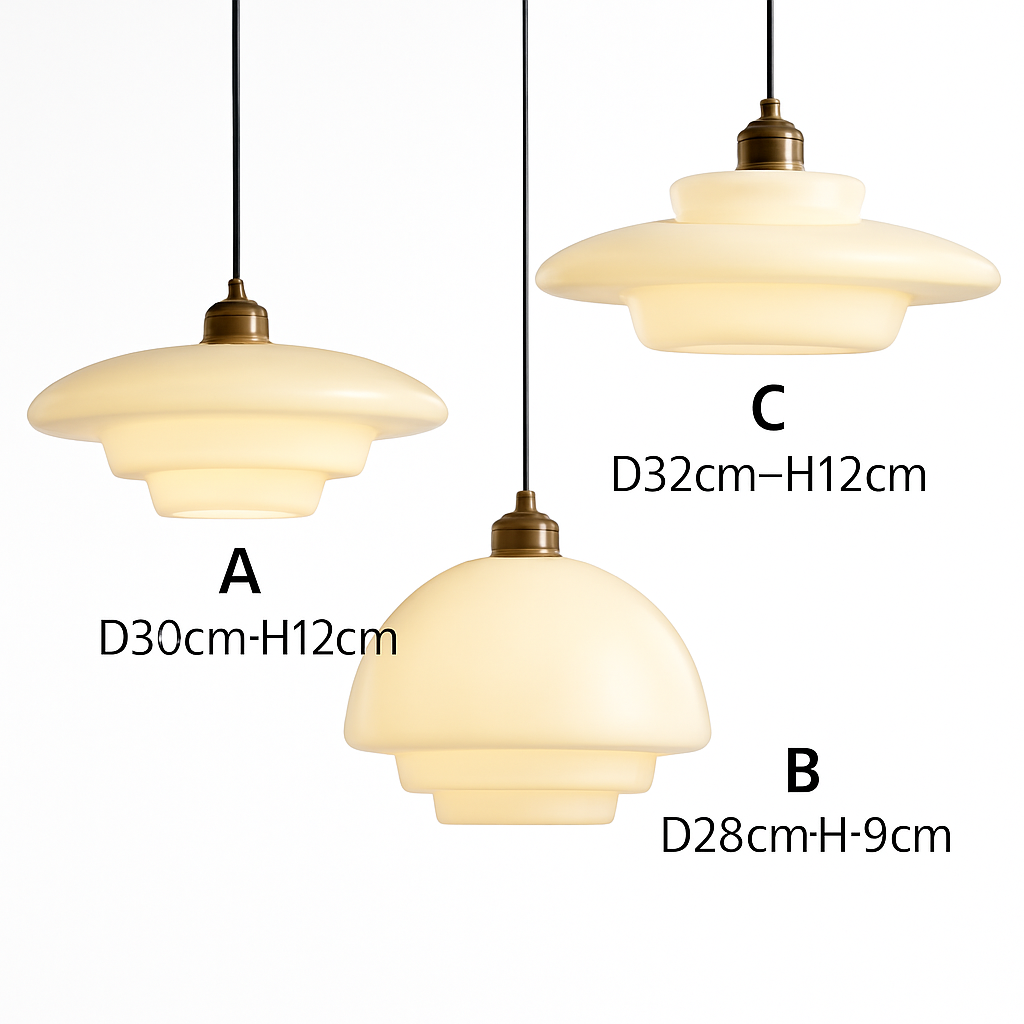 suspension en verre nordique pour décoration intérieure élégante - vue 5 sur 9