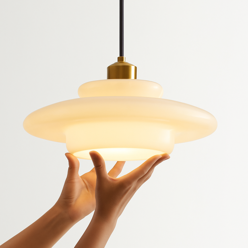 suspension en verre nordique pour décoration intérieure élégante - vue 7 sur 9