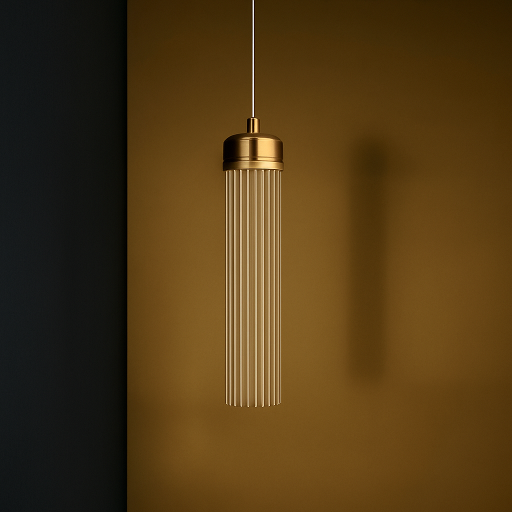 suspension en verre rayé style post-moderne pour décoration créative - vue 3 sur 10