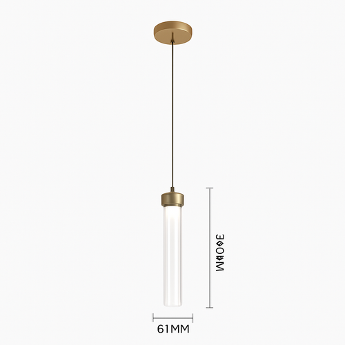 suspension en verre rayé style post-moderne pour décoration créative