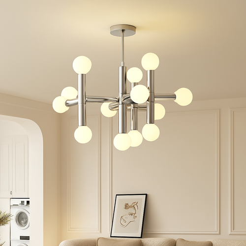suspension en verre style bauhaus pour décoration moderne - vue 4 sur 8