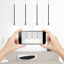 suspension LED Art créatif Long Tube