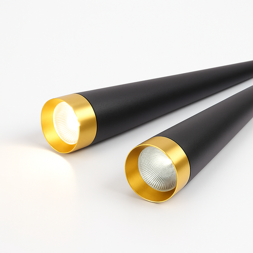 suspension led cône tube pour éclairage intérieur intensité variable