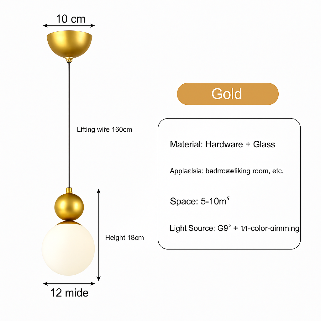 suspension LED design nordique minimaliste forme macaron