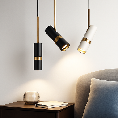 suspension LED design nordique rotatif plafonnier monté en surface réglable