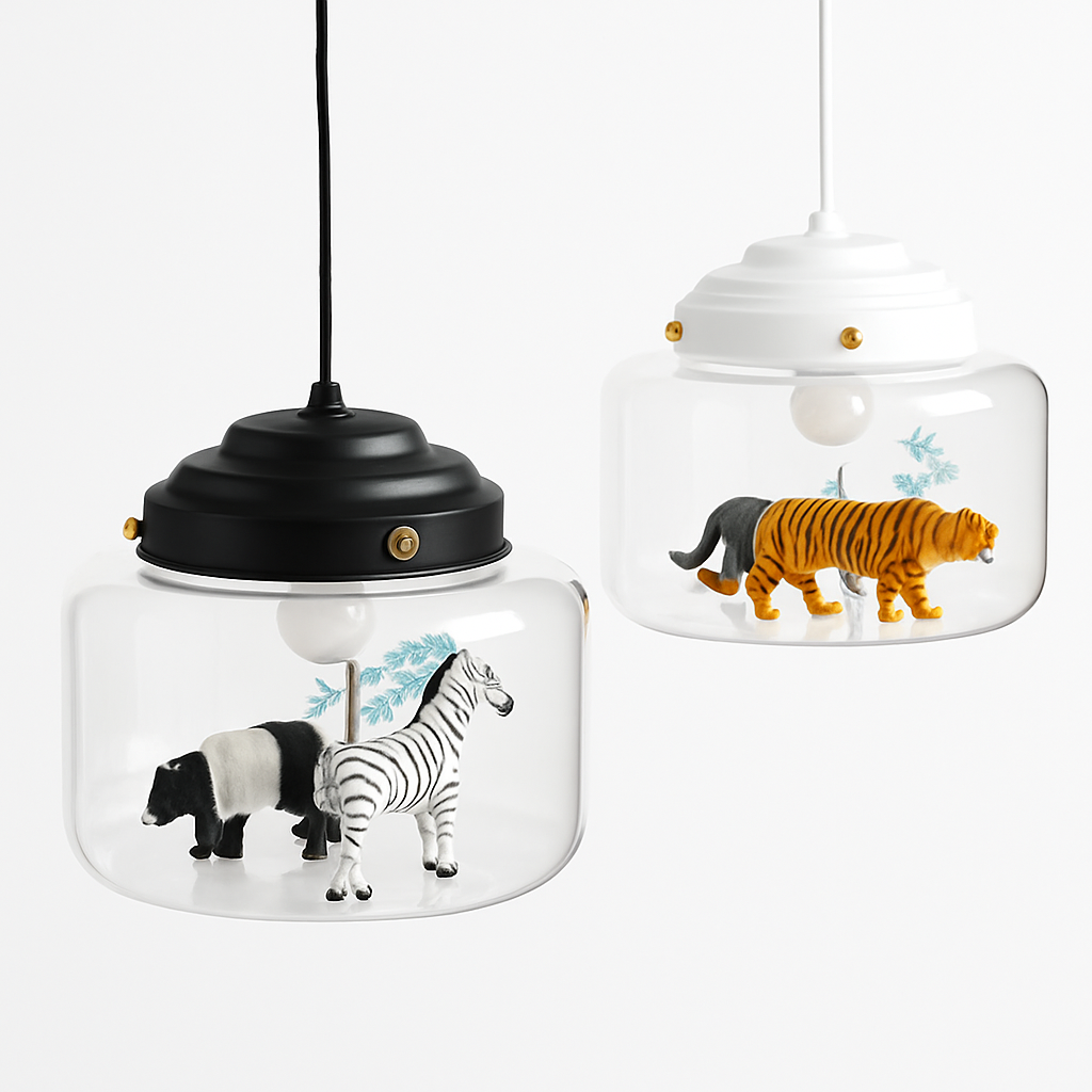 suspension led dessin animé nordique animaux mignons cadeau décoratif - vue 2 sur 16