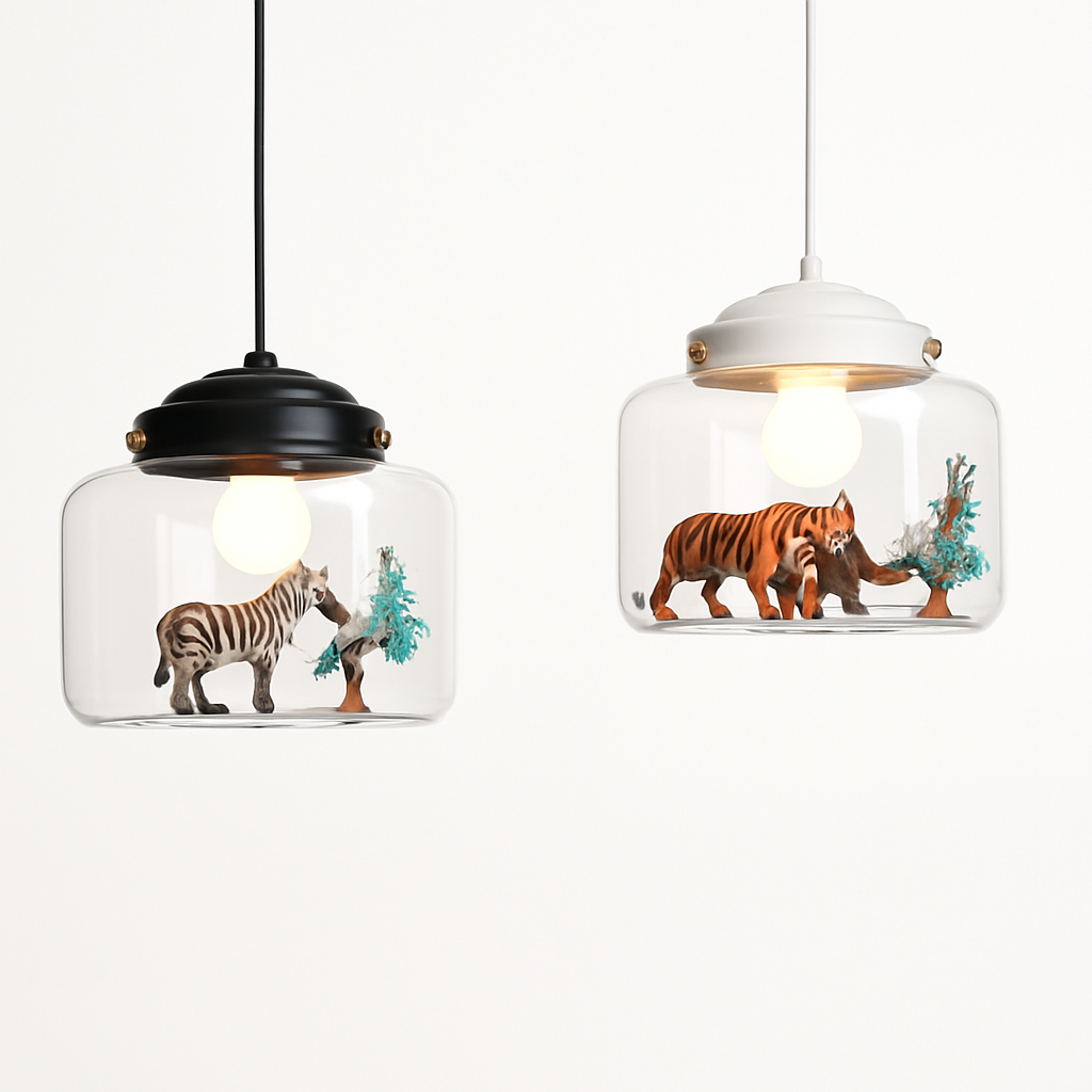 suspension led dessin animé nordique animaux mignons cadeau décoratif - vue 6 sur 16