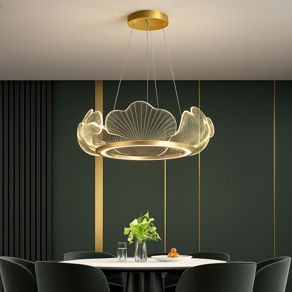 suspension led en acrylique design moderne décoratif - vue 4 sur 8