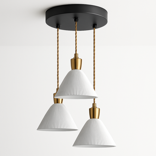 Suspension LED en céramique de plusieurs formes design