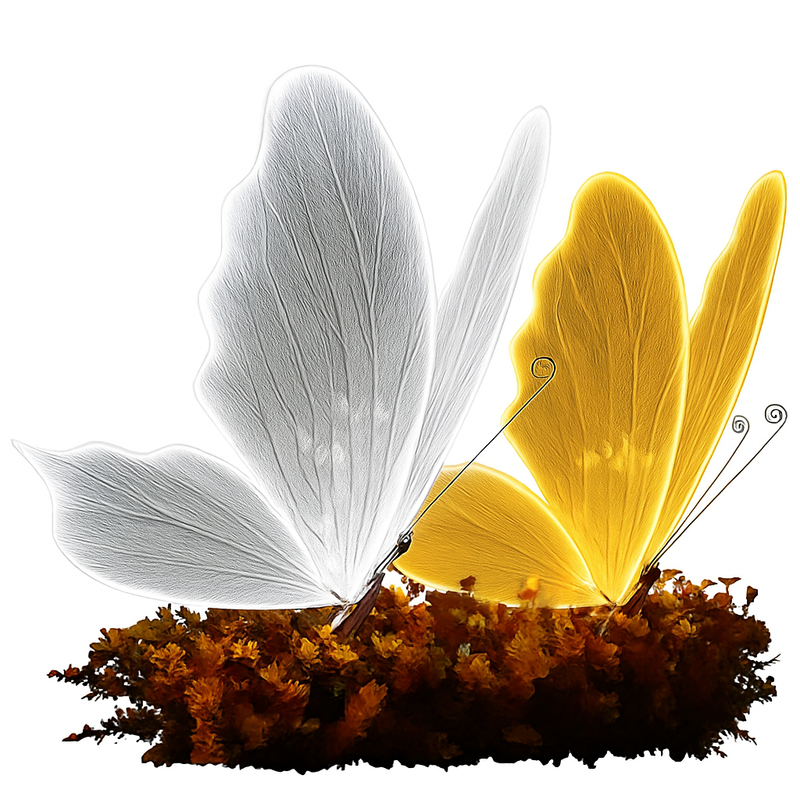Suspension à led en forme de papillon pour décorations festives et romantiques