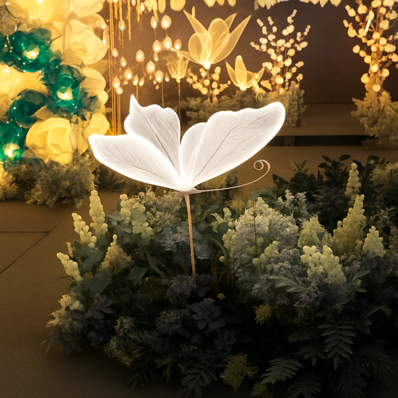 Suspension à led en forme de papillon pour décorations festives et romantiques