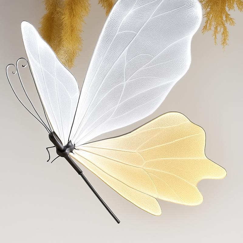 Suspension à led en forme de papillon pour décorations festives et romantiques