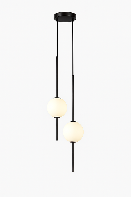 suspension LED en laiton design moderne avec cordon réglable en verre de cristal - vue 18 sur 17
