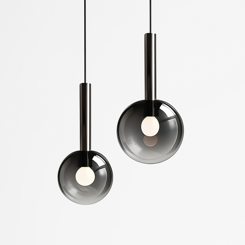 suspension led en métal et acrylique design nordique moderne