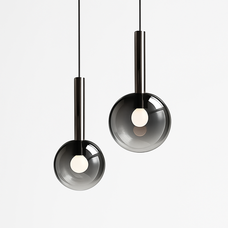 suspension led en métal et acrylique design nordique moderne