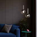 suspension led en métal et acrylique design nordique moderne