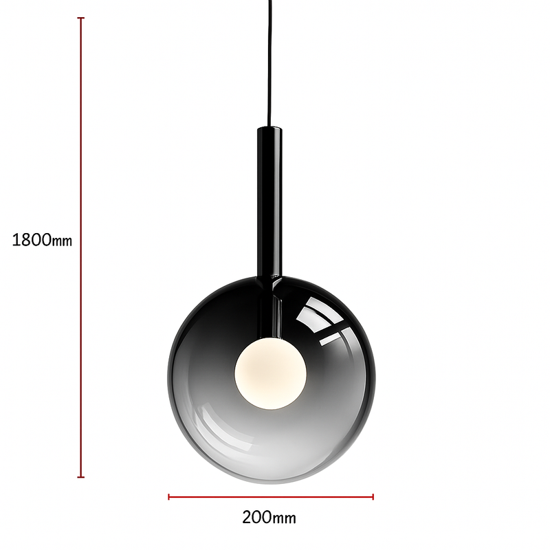 suspension led en métal et acrylique design nordique moderne