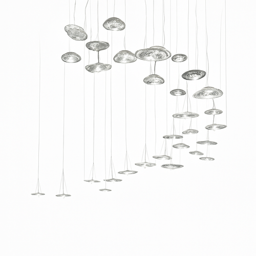 Suspension led en verre design nordic manta