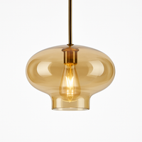 Suspension LED en verre design nordique luminaire décoratif d'intérieur