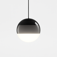 suspension LED en verre design nordique pour hôtel ou chambre