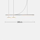 suspension à led linéaire design moderne pour décoration intérieure