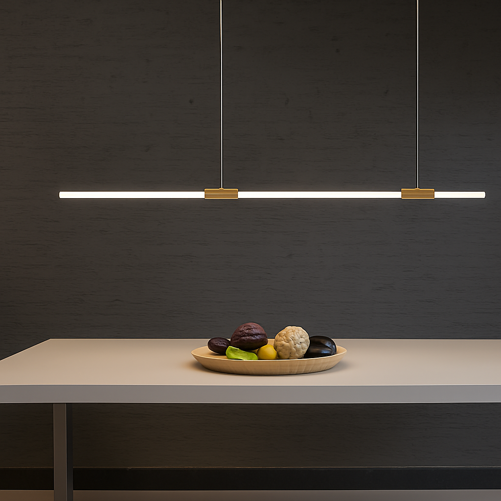 Suspension Led lumière cuisine éclairage lustres modernes pour salle à manger Table à manger suspension Led lampe Bronze Lustre App/télécommande - vue 7 sur 8