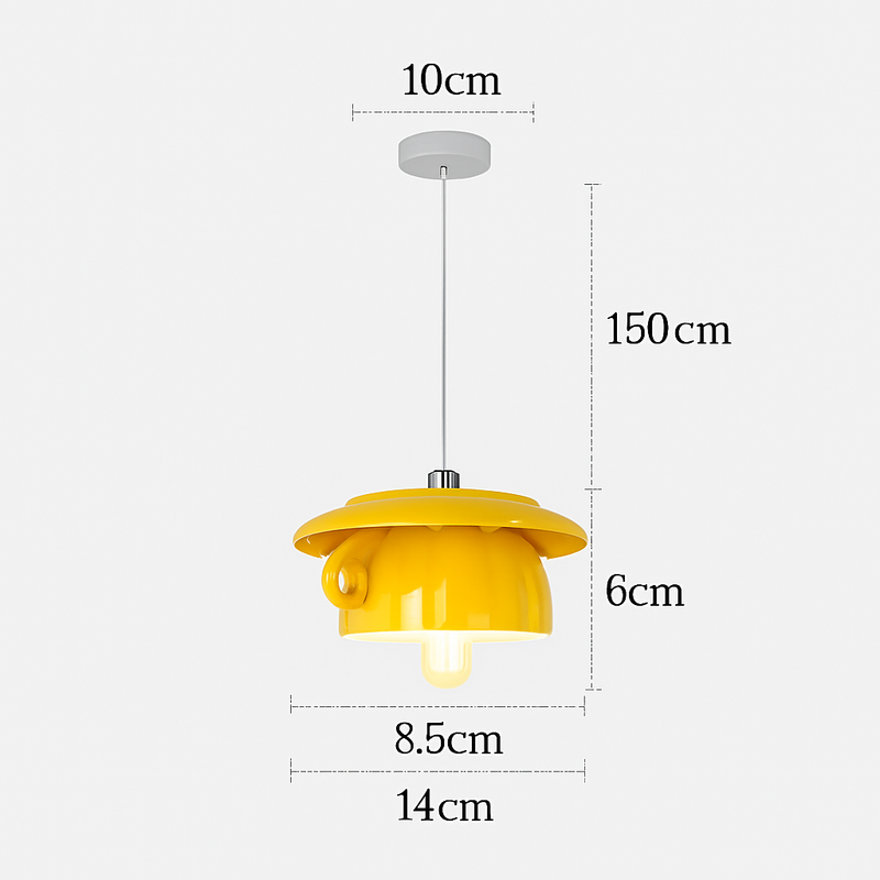 Suspension LED moderne en forme de tasse à caf renservée
