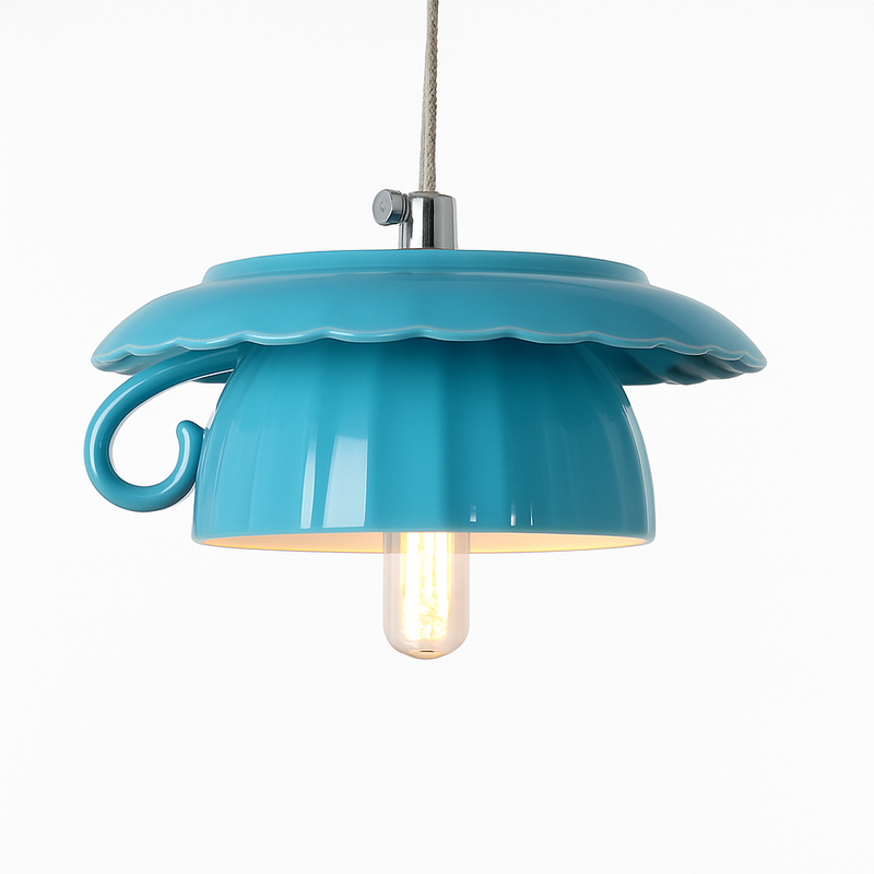 Suspension LED moderne en forme de tasse à caf renservée