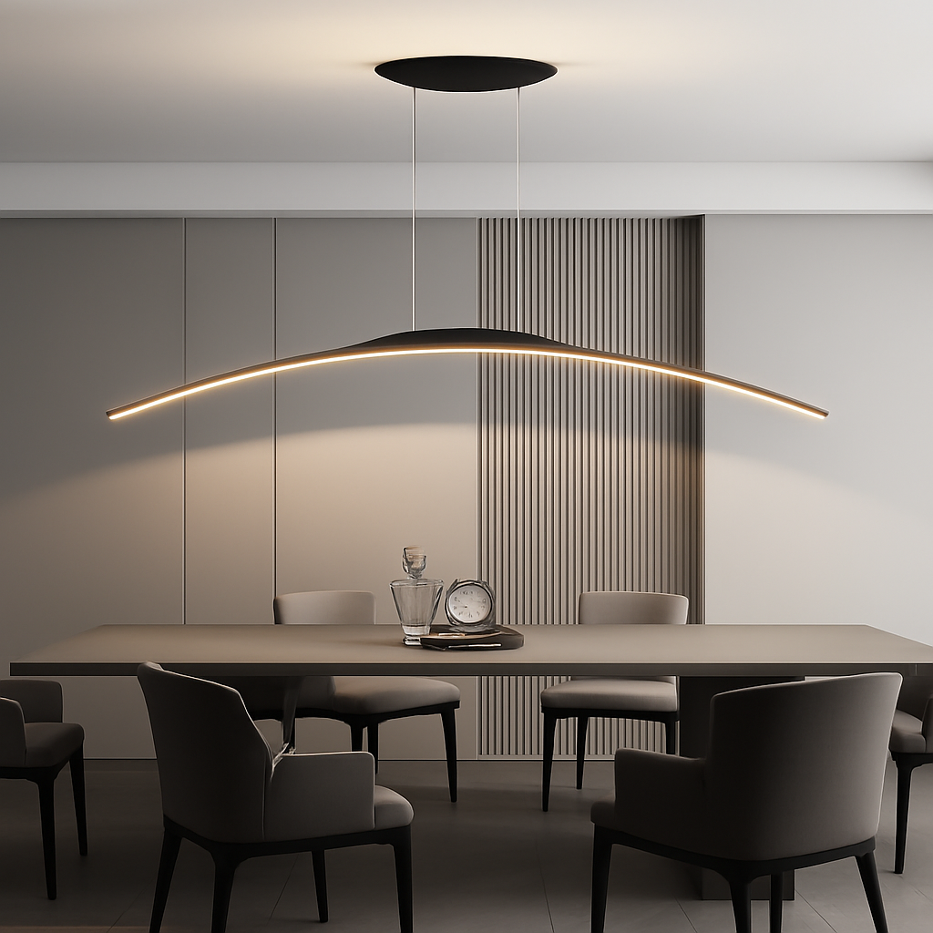 suspension led moderne minimaliste pour réception - vue 2 sur 15