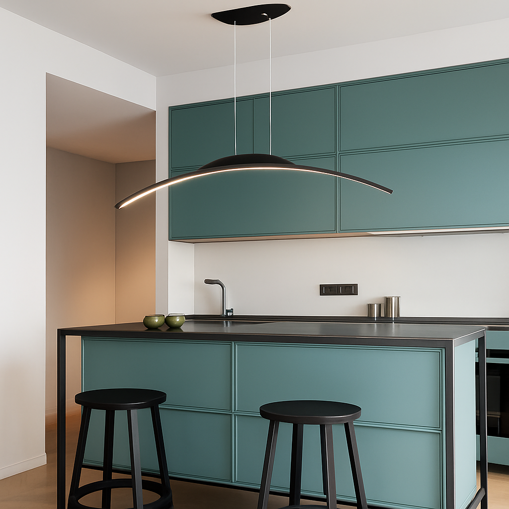 suspension led moderne minimaliste pour réception - vue 4 sur 15