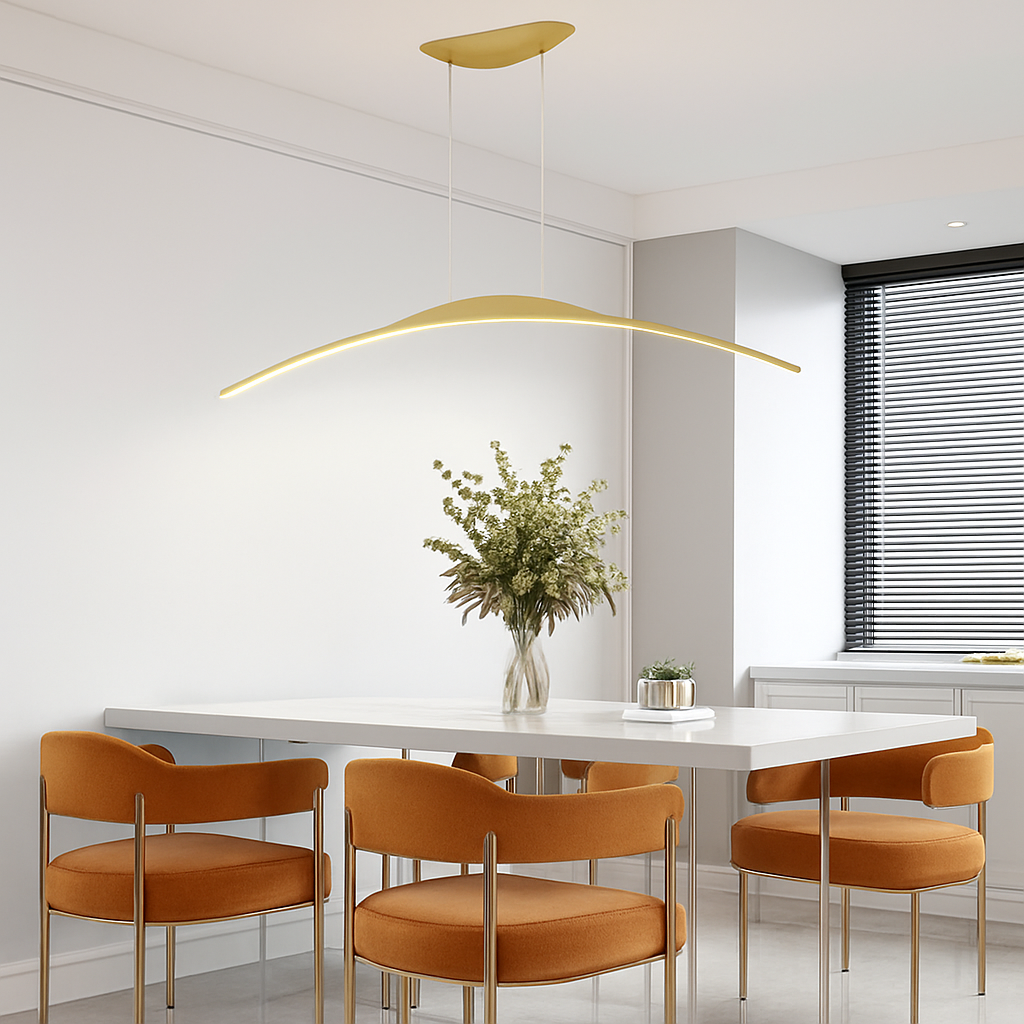 suspension led moderne minimaliste pour réception - vue 5 sur 15