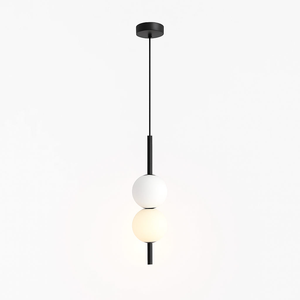 Suspension LED nordique cuisine île - vue 7 sur 12
