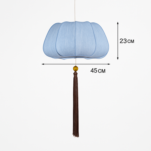 Suspension LED style chinois en tissu