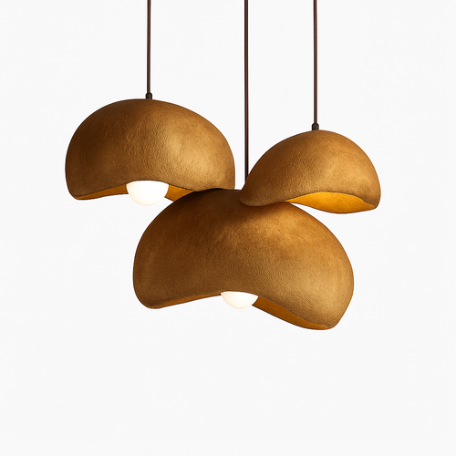 suspension à led wabi-sabi en résine créative pour décoration intérieure