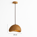 suspension à led wabi-sabi en résine créative pour décoration intérieure